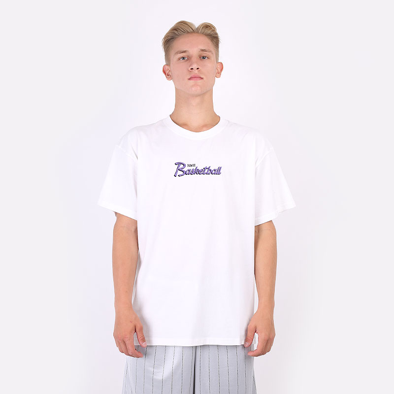 мужская белая футболка Nike Basketball T-Shirt DJ1552-100 - цена, описание, фото 3